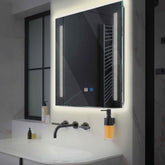 Espejo LED Cuadrado | Botones táctiles | Función antivaho | Luz blanca neutra - Reyze Seria Minimal Model 7